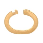 Anillos de cierre ovalados chapados en oro de 3 micras 5,5x4x1,2 mm x4