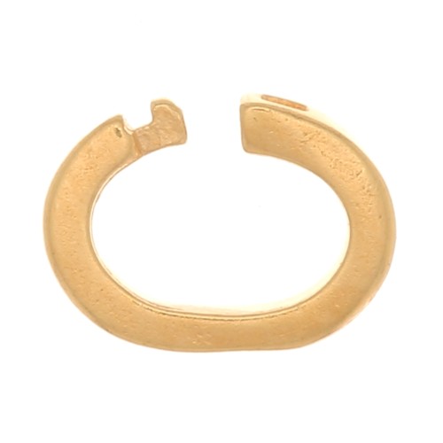 Anillos de cierre ovalados chapados en oro de 3 micras 5,5x4x1,2 mm x4