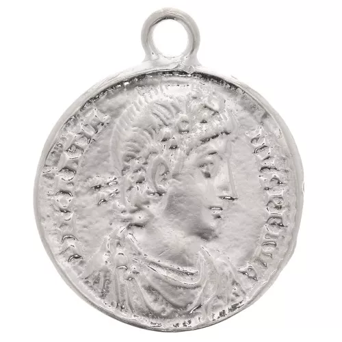 Colgante Moneda Romana 22x19 mm - Plata 925 x1