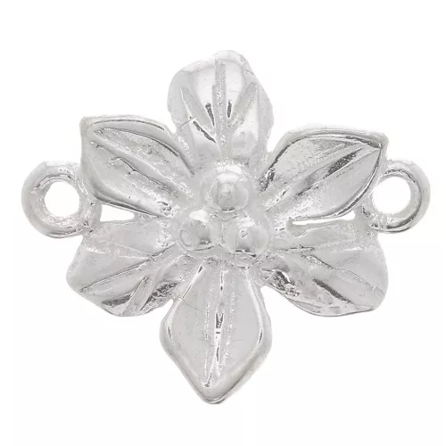 Inserto de flor 15x13 mm - Plata 925 x1