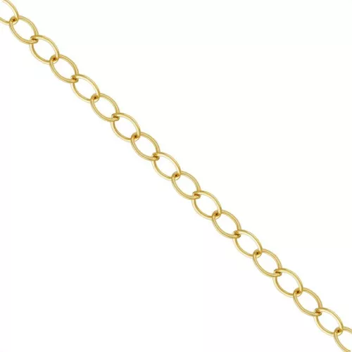 Cadena Forçat con baño de oro 3,6 mm x 20cm