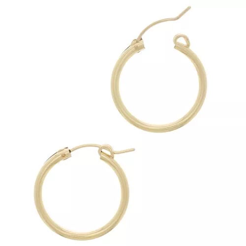 Ganchos Pendientes de aros 22 mm de Gold filled x2