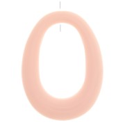 Colgante de ovale de resina opaca 44x33 mm - Rosa claro x1|raw }}