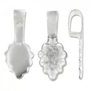 Enganche colgante para pegar 24 mm Plata 925 x1