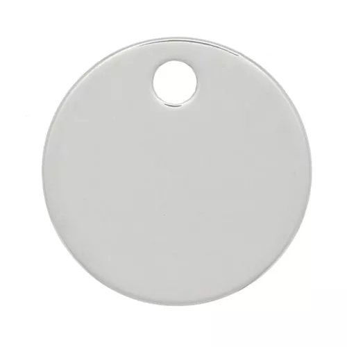 Dije 8mm para gravar Plata 925 x1