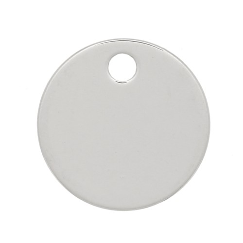 Dije 6mm para gravar Plata 925 x1