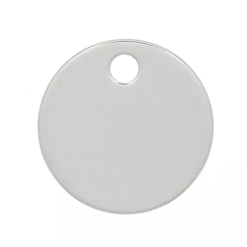 Dije 6mm para gravar Plata 925 x1