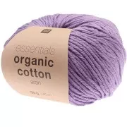 Essentials Organic Cotton Aran - Lila x 50g