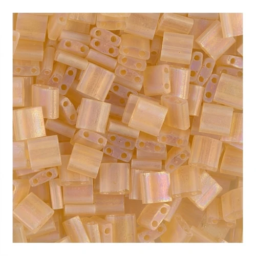 Miyuki Tila Beads 5x5x1.9 mm TL-0132FR - Mt Tr Lt Topaz AB x10g