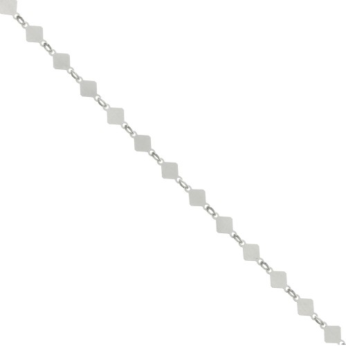 Cadena Fancy Diamond 4 mm en Plata 925 x50cm