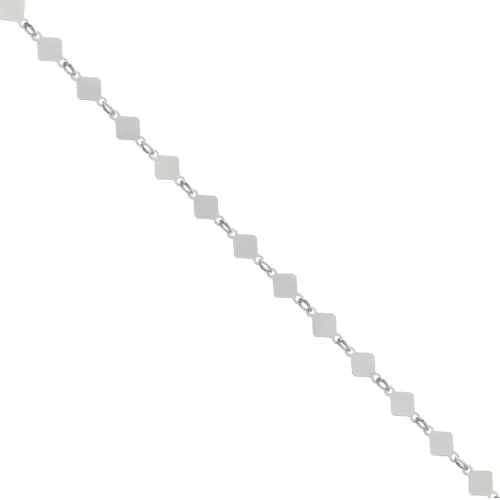 Cadena Fancy Diamond 4 mm en Plata 925 x50cm