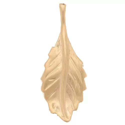 Elemento en forma de hoja para pegar 18x7 mm - Gold filled x1