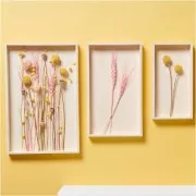 Lino seco amarillo para arreglos florales x1 tallo