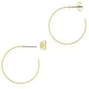 Criollos para decorar 31 mm - Acero inoxidable 304L dorado x2