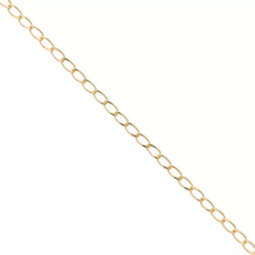 Cadena Caballo 2.5 mm Dorado con oro fino x1m