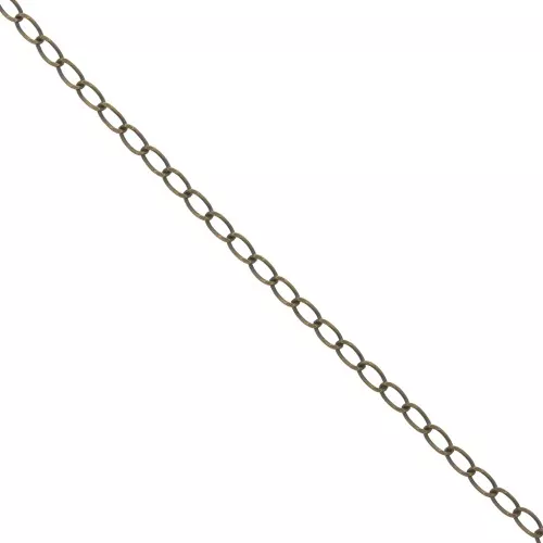 Cadena malla caballo 2,5 mm bronce x1m