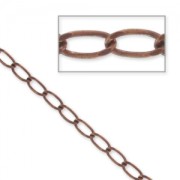 Cadena malla eslabones 2,8 mm cobre antiguo x1m|raw }}