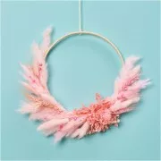 Lagurus seco - rosa - para arreglo floral x5 tallos