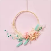 Lagurus seco - rosa - para arreglo floral x5 tallos