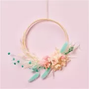 Carderia japonesa seca - rosa - para arreglos florales x5 tallos