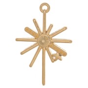 Colgante Estrella del Norte 36x25 mm - Chapado en oro x1