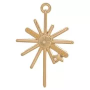 Colgante Estrella del Norte 36x25 mm - Chapado en oro x1