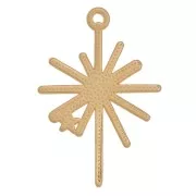 Colgante Estrella del Norte 36x25 mm - Chapado en oro x1