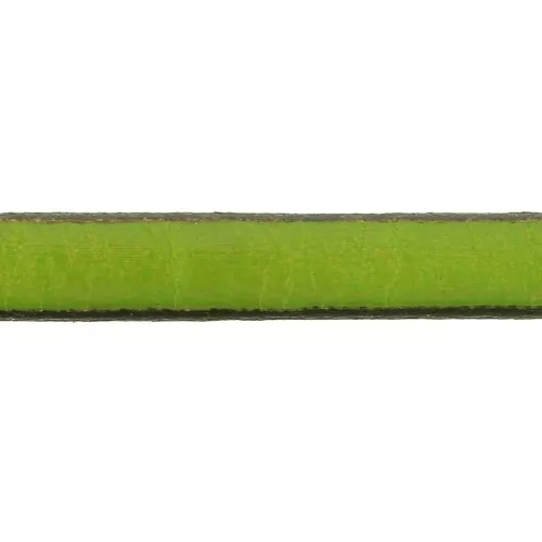 Cordón plano cuero 5x2 mm Pistacho x30cm