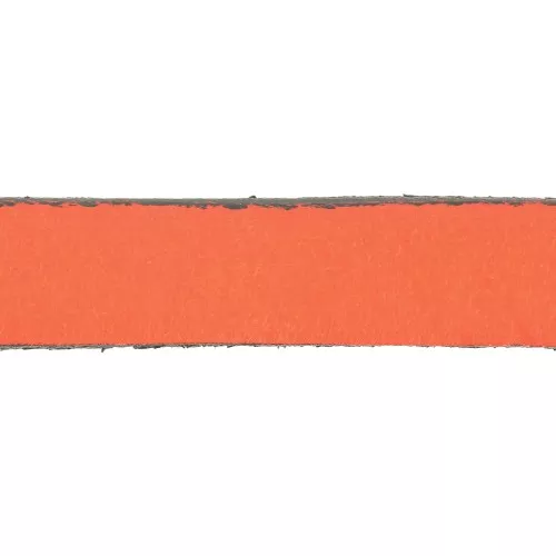 Cordón de cuero 10 mm Naranja claro x30cm
