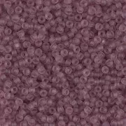 Rocalla Miyuki 11/0 142F -  Transparent Smoky Amethyst Mat x8g