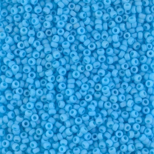Rocalla Miyuki 11/0 413F -  Opaque Mat Blue Turquoise x8g