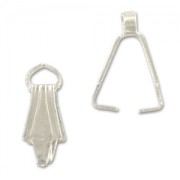 Anillas estriadas para colgantes 10 mm plateada x5|raw }}