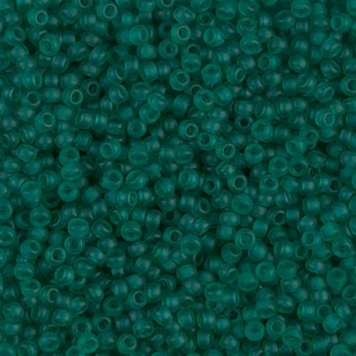 Rocalla Miyuki 11/0 147F - Transparent Emerald Mat x8g