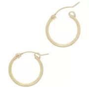 Ganchos Pendientes de aros 18.5 mm de Gold filled x2