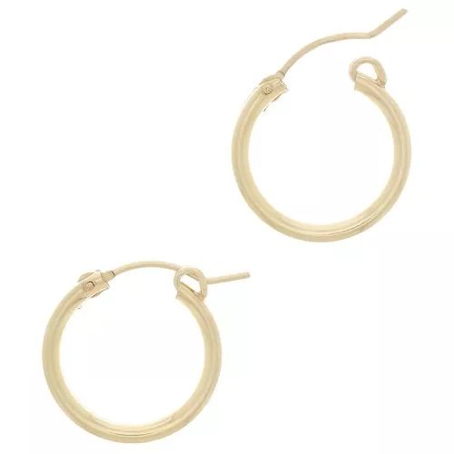 Ganchos Pendientes de aros 18.5 mm de Gold filled x2