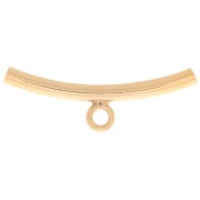 Tubo con enganche dije 20x6 mm para cordón de 1,5 mm - Gold Filled x1|raw }}