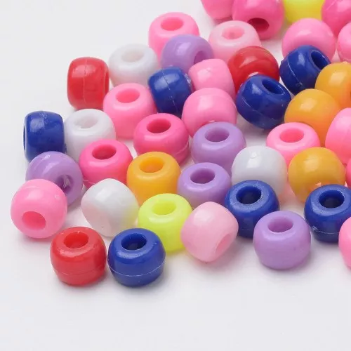 Surtido de cuentas Pony - 8x6 mm Multicolor x50