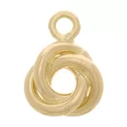 Mini dije 3 anillas entrelazados 6x5 mm - Gold filled x1