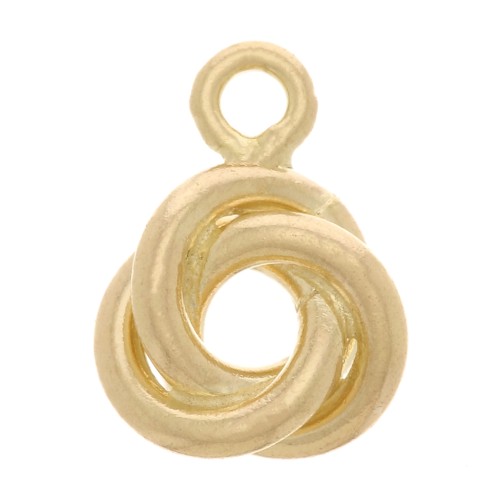 Mini dije 3 anillas entrelazados 6x5 mm - Gold filled x1