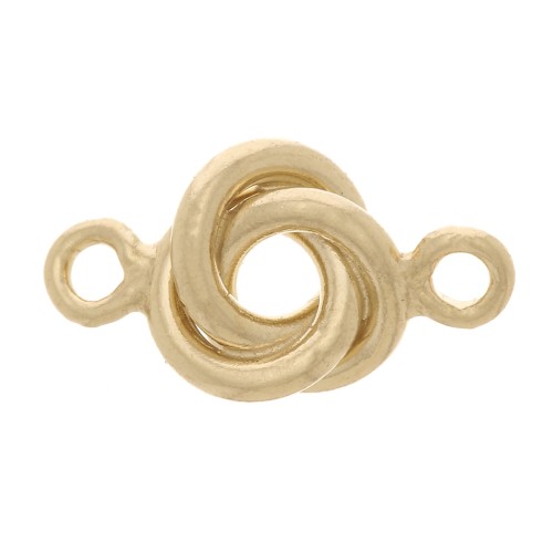 Entrepieza 3 anillas entrelazados 8x4.5 mm - Gold filled x1