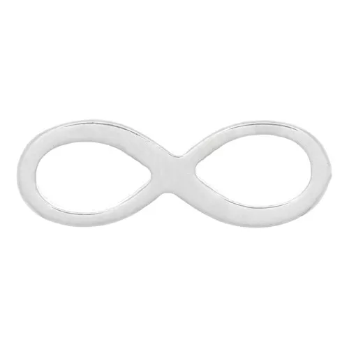 Separador infinito 12x4 mm - Plata 925 x1