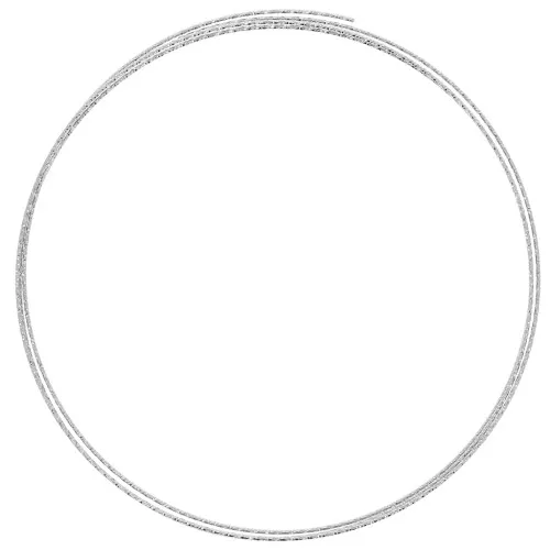 Hilo redondo diamantado de Acero inoxidable 316L 0.9 mm x1m