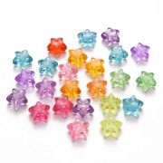 Cuentas de estrella - 11 mm - Multicolor transparente x50|raw }}