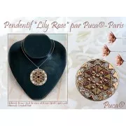 Cuentas de vidrio  Hélios® por Puca®  6x10 mm - Rose Opal Tweedy x10g