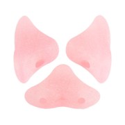 Cuentas de vidrio  Hélios® por Puca®  6x10 mm - Rose Opal Mat x10g