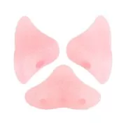 Cuentas de vidrio  Hélios® por Puca®  6x10 mm - Rose Opal Mat x10g