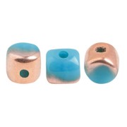 Minos® par Puca® 2.5x3 mm Opaque Blue Turquoise Capri Gold x5g