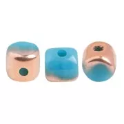 Minos® par Puca® 2.5x3 mm Opaque Blue Turquoise Capri Gold x5g
