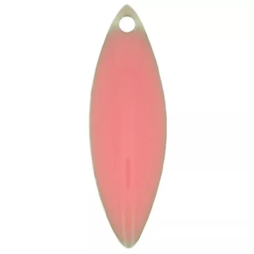 Dijes navette de metal y resina epoxi 16x5 mm - Rose clair x6