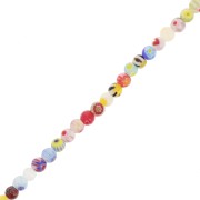 Cuentas de vidrio Millefiori 4 mm Multicolor x36cm|raw }}